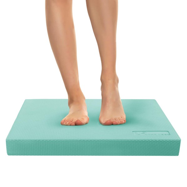 RITFIT Balance Pad for Core Training, Balance Exercise, Rehabilitation, Fall Prevention, Yoga, Pilates Aid, Balance Mat, Diet, Balance Cushion (XL, Tiffany Blue)
