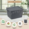 Xyskin 6 Packs Storage Bins with Lids, Plastic Storage Containers
