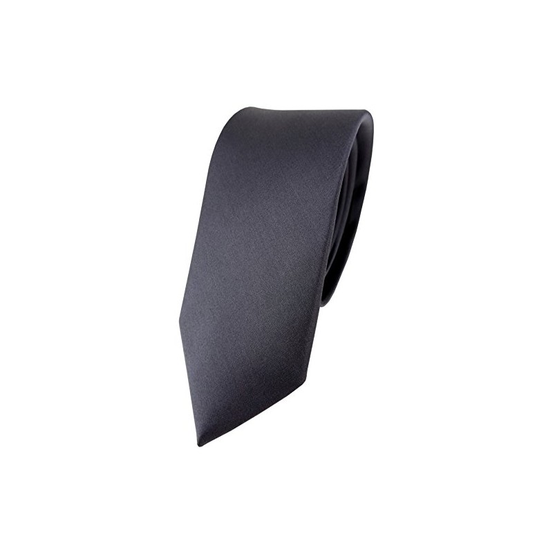 TigerTie Slim Satin Silk Tie in Various Colours Plain Tie