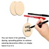 Wood Ornament Pieces Unfinished Wood Blank Earrings DIY Hand‑made Craft