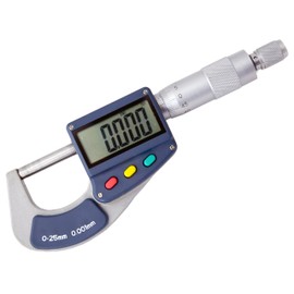 0-25MM IP54 Sealed Digital Micrometer Large LCD 12 Months Warranty