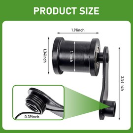 DYEKNEE 1 PC Automotive Chain Tensioner, 1.9" x 2.5" Pulley Chain Adjustment Accessory with 0.39" Diameter Hole, Universal for Coleman Powersports CT200U Trail CT200U-EX BT200X ATV 50cc-250cc (Black)