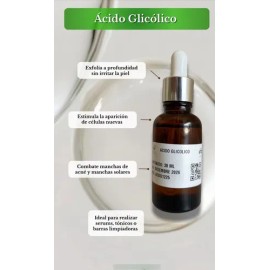 Ácido Glicólico Líquido 70  30ml.exfoliación Química                                                                                                  