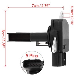 37980R40A010 Car Mass Air Flow Meter Sensor for Honda Civic CRV 2010-2016 Black Mass Airflow Sensor
