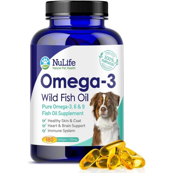 Pure Omega 3 Fish Oil for Dogs, Wild Caught from