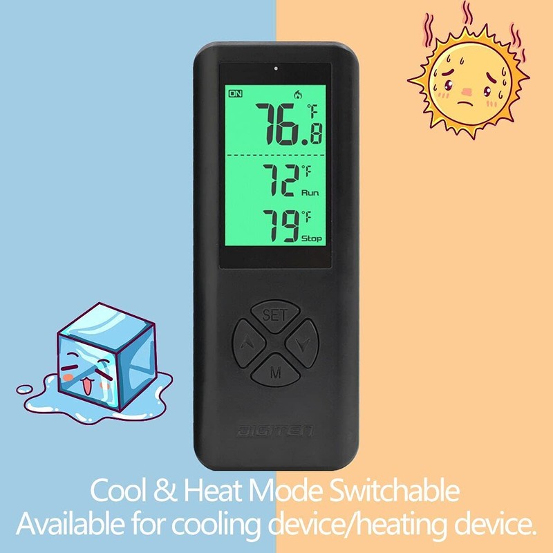 DIGITEN Wireless Temperature Controlled Outlet (With 2 Receivers) Plug-in Thermostat
