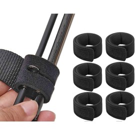 Fishing Rod Belt Fishing Rod Fixing Storage Tie Band Rod Holder Bundle Velcro Easy On and Off Protective Belt Organization Velcro Tape Cable Ties Drop Prevention Black Fishing Tackle Set Fishing