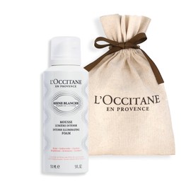 L'Occitane L'Occitane Illuminating Cleansing Foam, 5.3 fl oz (150 ml), Drawstring Gift for Women, Men's, Popular, Gift, Birthday, Celebration, Skincare Gift, Foaming Face Wash