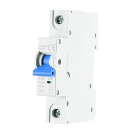 sourcing map 1Pcs Miniature Circuit Breaker 1P 80A AC 230/400V M125 DIN Rail Mount Disconnect Switch Circuit Breaker Protection Thermal Magnetic Trip for Short Circuit Protection, Blue