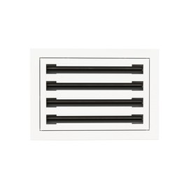 12x8 Modern Design AC Grille - Aluminum White - Air Vent - Linear Slot Diffuser - Register Grille for Heating and Cooling - Compatible with Ceiling, Wall, or Floor Registers