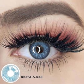 DIY Fake Eyelashes Extensions for Regular Use Easy to Apply Personal Care Product Enhance Your Lashes at Home:_Brussels blue