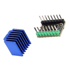 Stepper Motor Driver Module with Heat Sink Compatible, Mini Stepper Motor Driver TMC2225 Stepper Motor Driver Board Mute Motor Driver Module for 3D Printers Engraving Machines Marking Machines