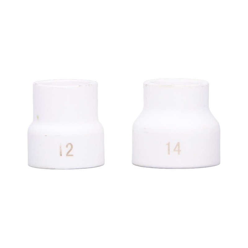 2Pcs TIG Welding Cup 12#/14# Ceramic Nozzle Accessory Set Kit