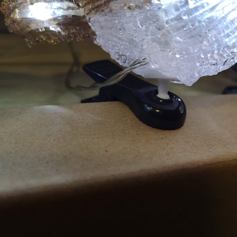 Snowtime 5 Acrylic Robin Lights With Ice White Christmas LEDS