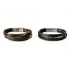 Fly Style Leather bracelet black or brown with magnetic clasp