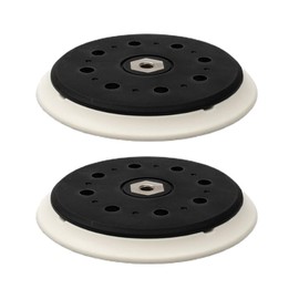 Trade-Shop 15-Hole Velcro M8 Sanding Disc Diameter 150 mm Hard Compatible with Makita BO6050 BO6050J Random Orbital Sander Replaces 197315-5 197314-7 Pack of 2
