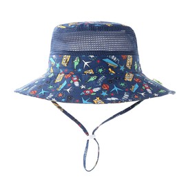 Magracy Kids UPF 50+ Sun Hat Wide Brim Sun Protection for Toddlers Beach Hat Adjustable, Auto