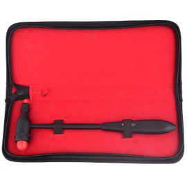 Innotech Tromner Neurological Reflex Hammer for Skin Reflexes and Surface Reactions (Black/Red)