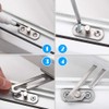 Pack of 2 Window Restrictors, 304 Stainless Steel Window Hooks,