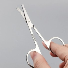 (Colored nose hair scissors) Stainless steel nose scissors nose hair scissors men's nose hair eyebrow grooming scissors / (색상 코털가위)스테인레스 코가위 코털가위 남자코털 눈썹정리가위