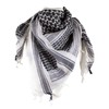 Shemagh Head Wrap White/BLK