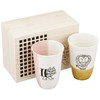 Lisa Larson LL70-22SH Free Cup Pair in Wooden Box Set
