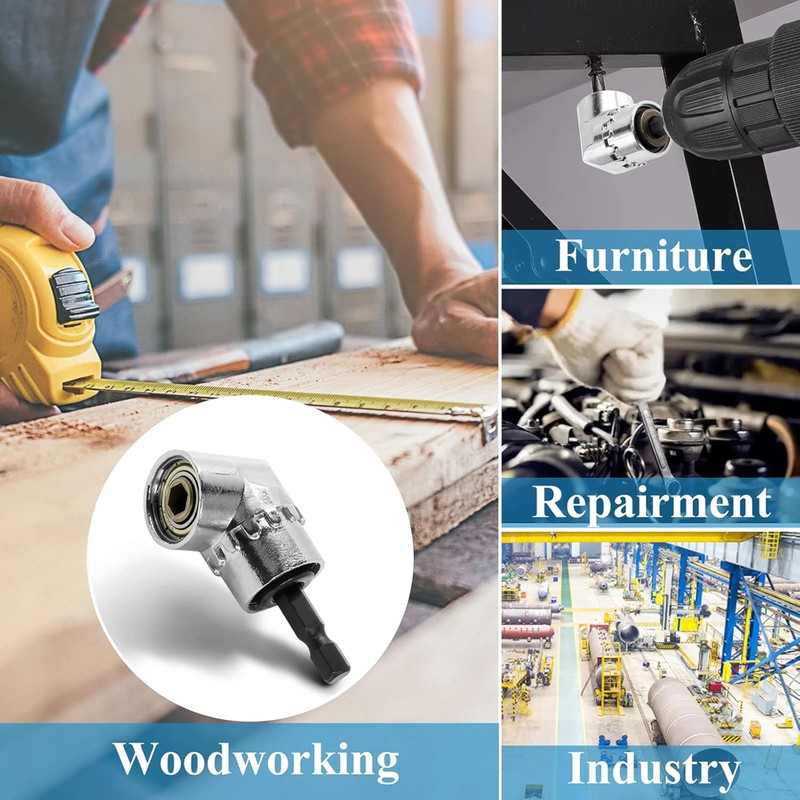 2pcs 105 Degree Right Angle Driver,New Corner Tool Screw Hub