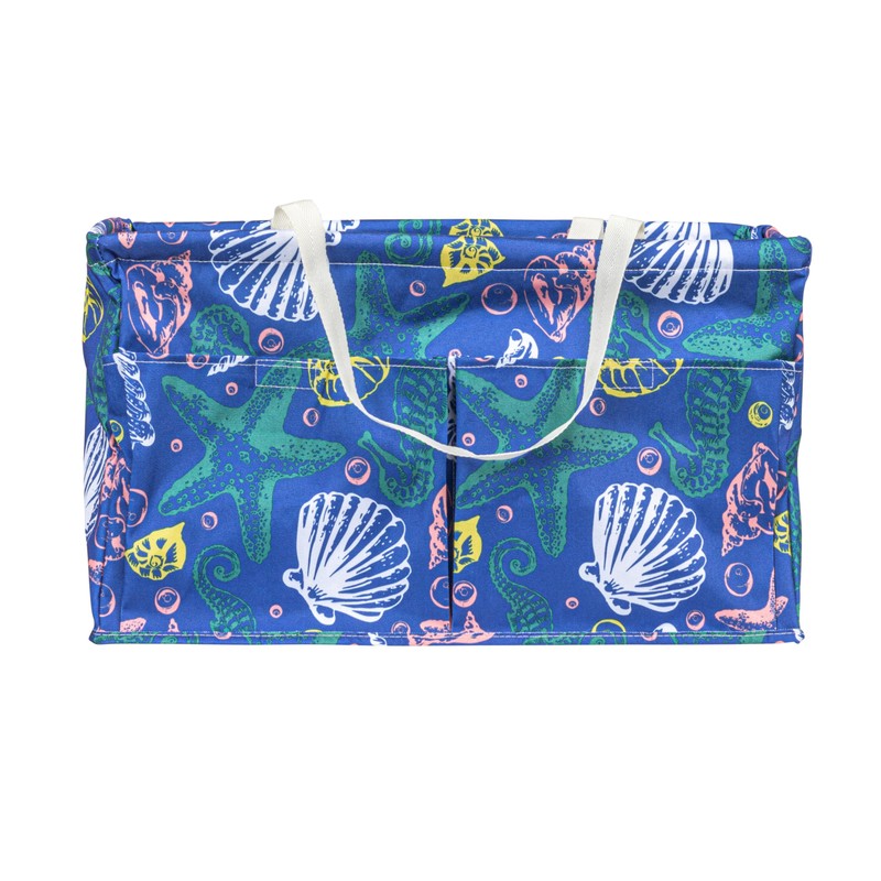 Household Essentials Sea Shell Utility Tote with 4 Pockets and