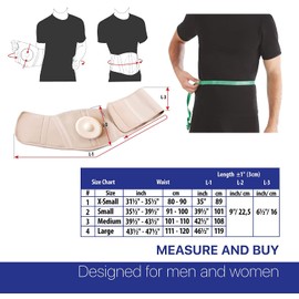 Umbilical Hernia Bandage Hernia Belt Hernia Belt Fracture Belly Bandage X-Small Beige