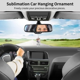 SWEWARM 12 Pack Angel Wing Sublimation Keychains, Double Sided Heat Transfer Pendants with 24 Aluminum Sheets, Car Accessories and Craft Kit