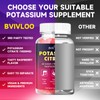 Potassium Citrate Gummies for Adults, Sugar-Free Potassium Gummies 1000mg Support