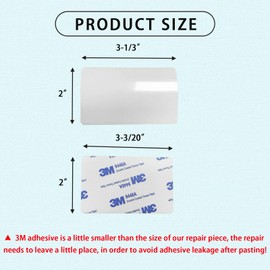 Antfly 6 pcs Mini Blind Slat Repair Kit,2 inch Horizontal Blinds Replacement Slats,Horizontal Blind Repair Tabs, White Blind Fixers (6 PCS)