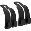 2-Pack Car Seat Back Double Hook, Leather Car Headrest Hooks