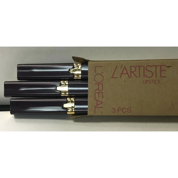 L'Oréal Paris 3 L'oreal L'Artiste Creme Lipstick MAUVE Collectible only