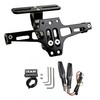 Motorcycle License Plate Holder with Left/Right Turn Light Motorcycle License