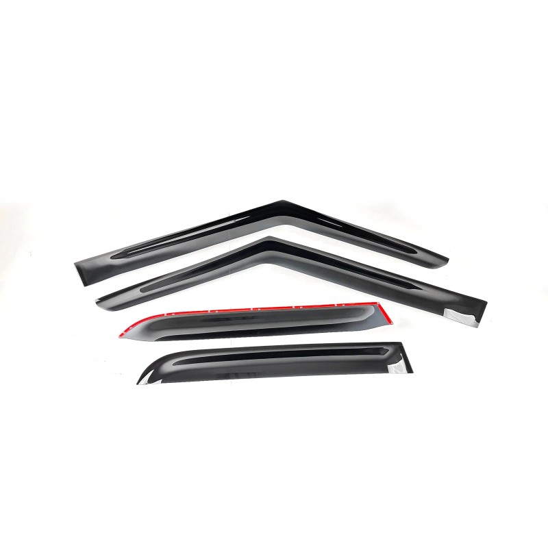 SDZ Front Rear Window Visor Vent Rain Wind Guard Shade