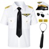 Yoroka Kids Pilot Costume Airline Captain Pilot Uniform With Accessories-110