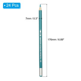 PATIKIL Watercolor Pencil, 24Pcs Water Soluble Pencils for Blending, Coloring, Sketch Drawing, Painting, Bright Blue