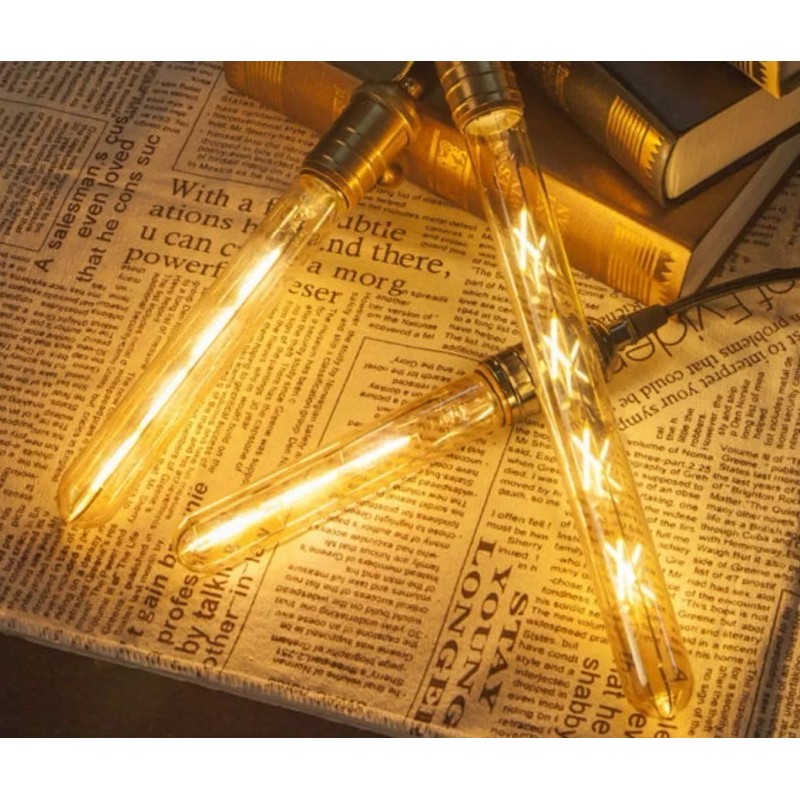 CL Foco Larga Tubular Clásico Vintage Incandescente 3 Pz