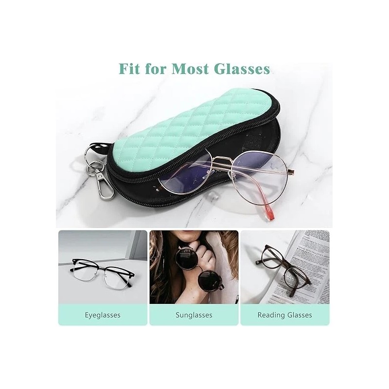 MoKo Sunglasses Soft Case Ultra Light Neoprene Zipper Eyeglass Case