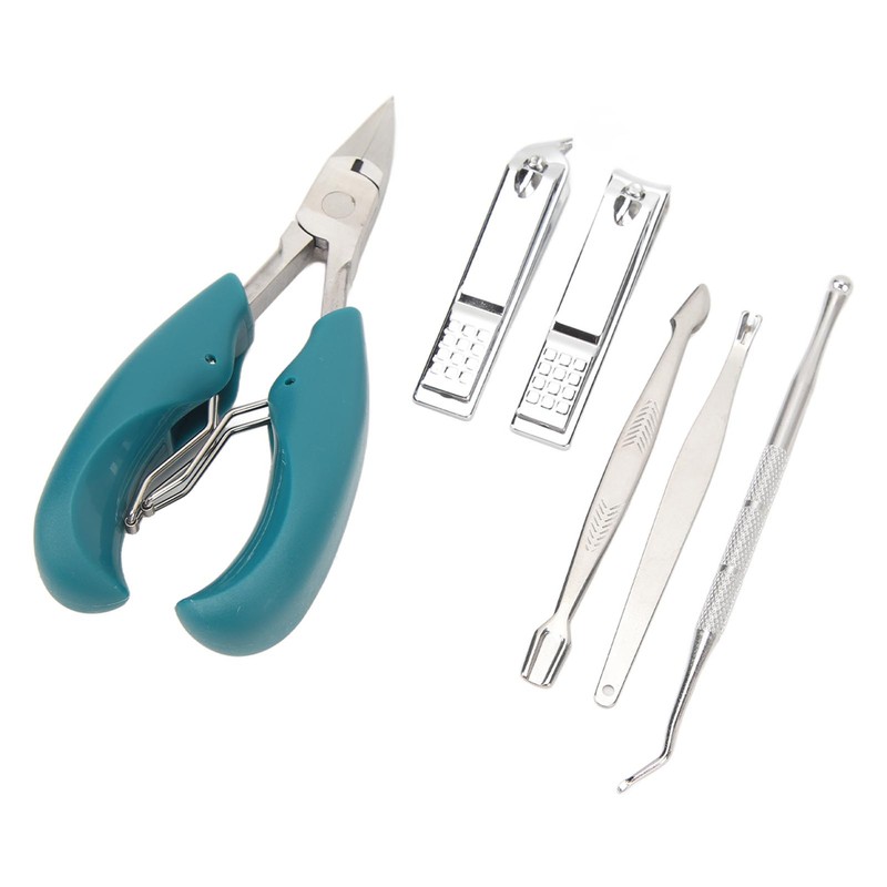7pcs Nail Clippers Set Dead Skin Fork Paronychia Forceps Nail