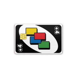Istickerzpnw Credit Card Skin Vinyl Decal Uno - Big Chip