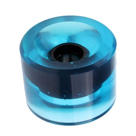 Baosity 2.75" X 2" Durable Skateboard Longboard PU Wheel High Resistance, Clear Blue, 70 x 51mm