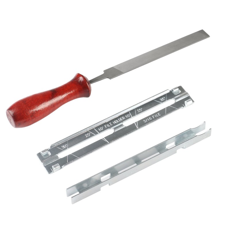 Chainsaw Sharpener File Kit - Includes 5/32, 3/16, and 7/32