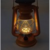 Maruwa Boeki Solar LED Premium Lantern, Black, Size (W x