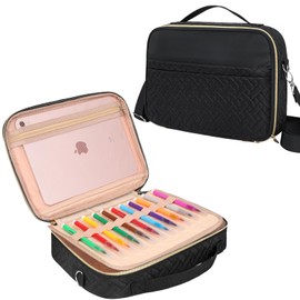 Dofilachy Bible Covers for Women - Stylish Bible Case for Women - Large Bible Cover with Durable Handle - Bible Carrying Case for Girls Boys Kids with Metal Zipper - Bible Bag Journal Case