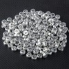 200pcs Silver Plated Acrylic Alphabet Letter Beads 7mm Flat Round