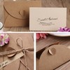 Kraftpapier Umschläge 15 Stück Briefumschläge mit blumen Set, kleine briefumschläge