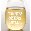 Funny 30th Birthday Wine Glass for Women – “30 Years