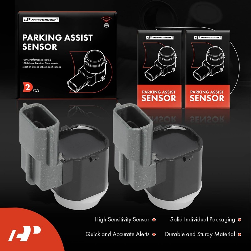 A-Premium 2-PC Front Reverse Backup Parking Assist Sensor Compatible with